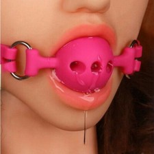 Unisex Open Mouth Ball Gags Silicone Slaves Mouth Plugs Binding Couples Game