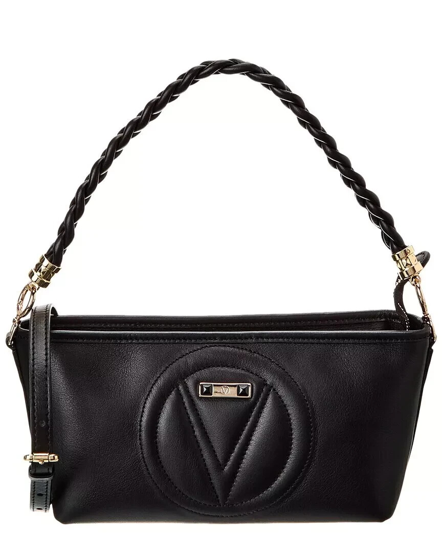 Mario Valentino☆Divinaショルダーバッグシンセティック グレー New Valentino By Mario Valentino Grace Signature Leather