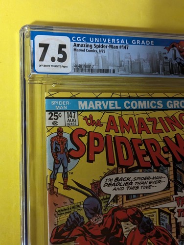 Amazing Spider-man #147 CGC 7,5 Spider-Man Nueva York Etiqueta Personalizada Tarántula - Imagen 13 de 16