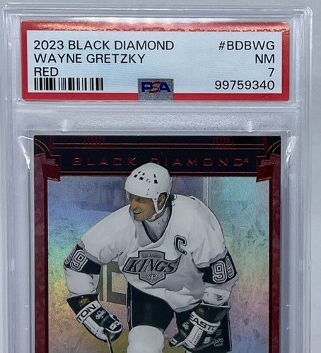 Wayne Gretzky PSA 7 -2023 Black Diamond ‘Red’ /75  -The Great One, Oilers, Kings - Picture 2 of 9