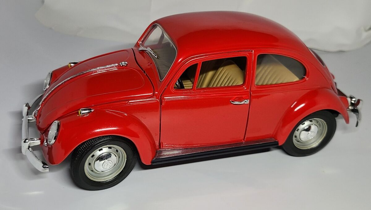 Road Tough 1967 Red Volkswagen Beetle w/ base, 1:18 scale | eBay