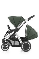 Babystyle Oyster Max 2 Tandem Pushchair-lie Flat-mirror/olive Green-free Blanket Babystyle Oyster Max 2 Tandem Pushchair-lie Flat-mirror/olive Green-free Blanket
