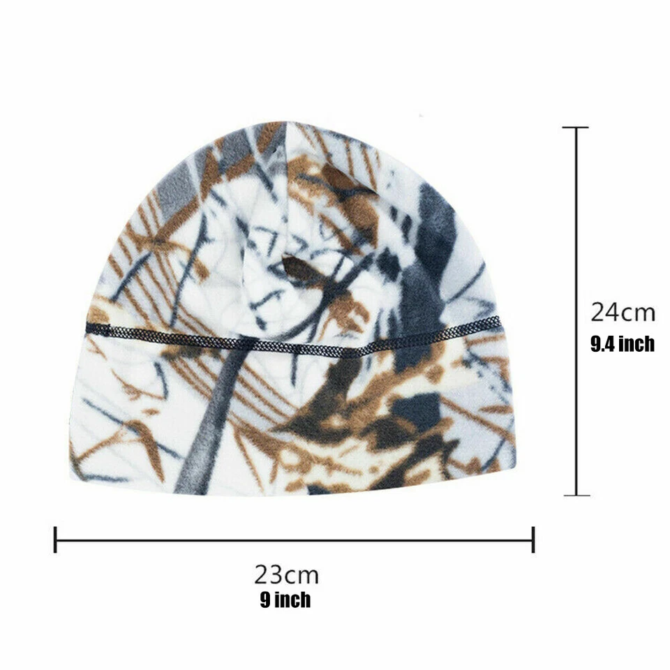 Winter Beanie Hat Windproof Fleece Soft Beanie Men's Backcountry Hunting Hat Cap - Image 2 of 4