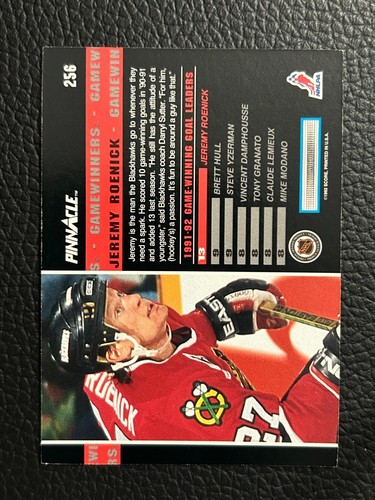1992 -1993 Pinnacle Hockey- - - Pick A Card -#201 - #418 - Picture 90 of 252