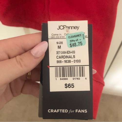 NWT St. Louis Cardinals Fanatics Official Logo Fitted Pullover Hoodie Red Medium - Picture 4 of 10