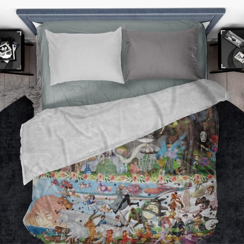 Studio Ghibli Anime Blanket Flannel Soft Sofa Couch Throw Birthday Gift 50x60in - Picture 4 of 4