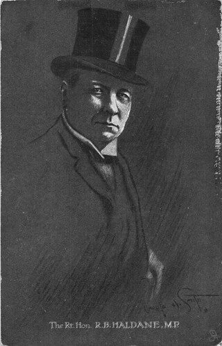 POSTCARD POLITICS R B HALDANE ( CRAYON STUDY ) TUCK