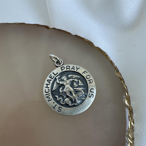 TheCharmWorks 925 Sterling Silver St Michael Charm - Picture 3 of 8
