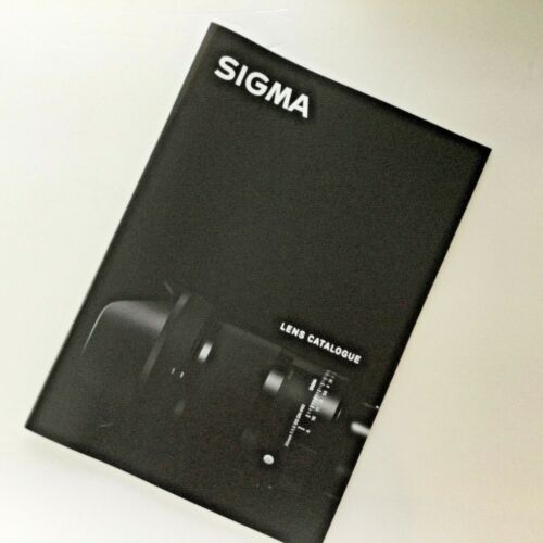 SIGMA Lens Japanese Catalog Comtemporary Sports Art Published in April 2022 - Picture 1 of 10