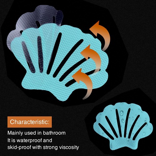 Secopad 12PCS Original Bathtub Stickers Non-Slip River-Mussel Safety Shower T... - Picture 2 of 6