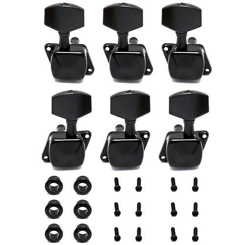 3x3 Guitar Tuning Peg Tuners Machine Head For Les Paul LP SG ES Guitar Black - Picture 5 of 10