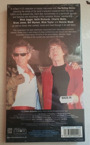 THE ROLLING STONES New Sealed 2022 CAREER SPANNING INTERVIEWS 4 CD BOXSET - Picture 2 of 4