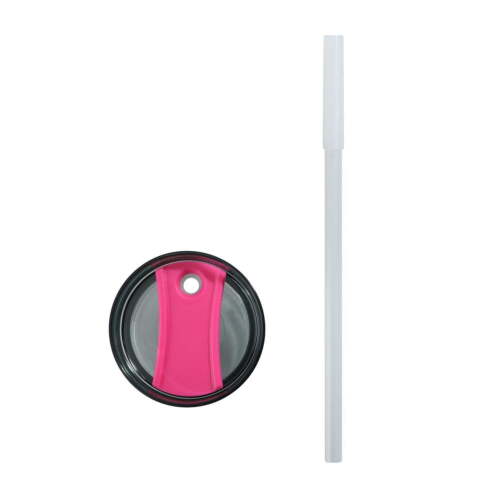 18 oz Insulated Stainless Steel Tumbler with Handle, Hot Pink - Picture 6 of 6