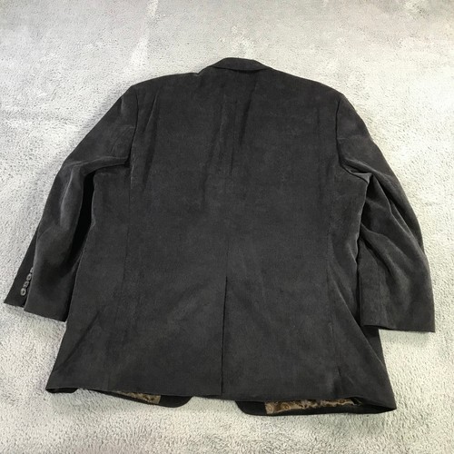 Chaps Blazer Mens Medium Sports Coat Corduroy Suit Jacket Black Casual Adult - Picture 4 of 14