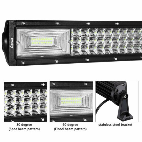 Combo de barra de luz LED para parachoques de 32 pulgadas + 2 cápsulas de trabajo de 4"" camión ATV + cable 2 cables - Imagen 10 de 15