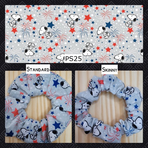 Peanuts Snoopy Scrunchies | Handmade in the USA | Long Lasting Silicone Elastic - Picture 24 of 25