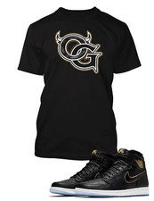 Graphic Sneaker Sport Tee Shirt Match OG J1 High Men Hip Pro Club Shaka Big Tall