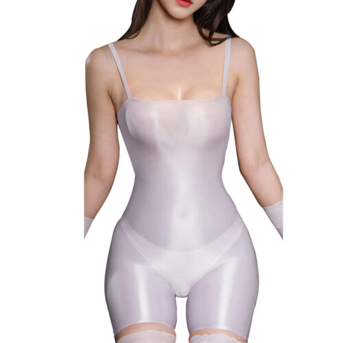Women Jumpsuit With Stockings Zentai Rompers Elastic Bodysuit And Tights Party - Bild 7 von 34