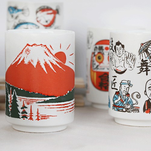 Tazze in ceramica stile giapponese cultura asiatica design 300 ml tè vino sushi sake - Foto 4 di 36