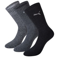 3-12 Paar Puma Herren Damen Socken Strümpfe Crew Sport Freizeit Größe 35-46 uni*