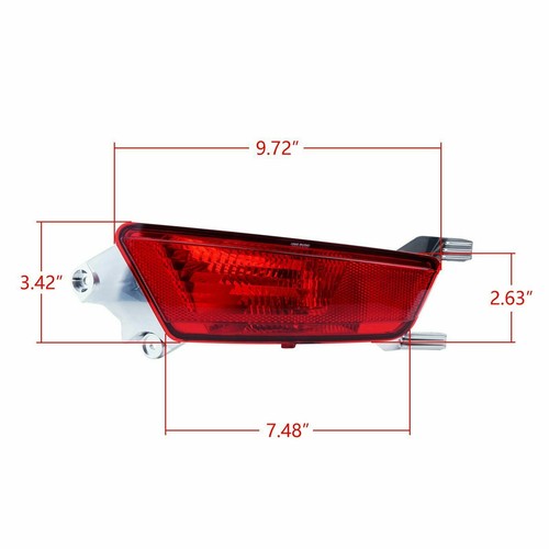 Fit for Land Range Rover Evoque 2011-18 Right Side Rear Bumper Reflector Light - Picture 5 of 11