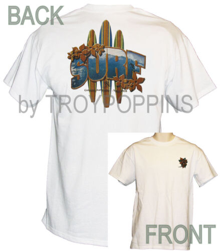 CAMISETA IMPRESA GRÁFICA DE VACACIONES DE 1 HOMBRE WEAR-SURF CON CREST SURF BOARD HAWAII VACACIONES - Imagen 5 de 5