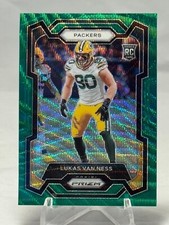 2023 Panini Prizm #336 Lukas Van Ness Green Wave
