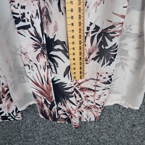 Decjuba Womens Cardigan Size XS/S White Red Floral Flowy - Picture 7 of 9