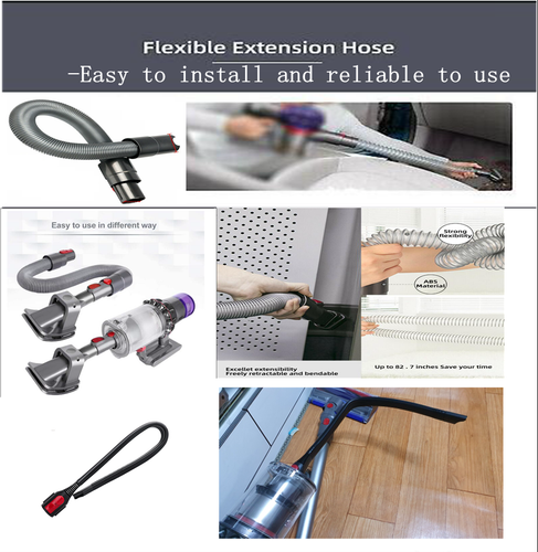 Flexible Crevice Tool +Adapter + Hose Kit For Dyson V8 V10 V7 V11 Vacuum Cleaner - Foto 2 di 7