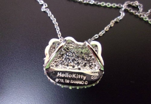 Hello Kitty Kawaii Halskette silber.925 0,01ct Diamant Sanrio offiziell 2004 - Bild 2 von 4