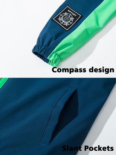 Boys Girls Lightweight Rain Jacket Water-Resistant Breathable Mesh Lined Hood... - Picture 6 of 7