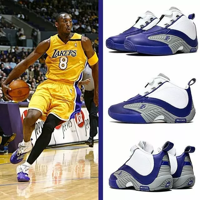 Optage Et bestemt skuffe Reebok Answer 4 IV DMX sz 13 Allen Iverson AI Purple White Kobe Lakers PE  BS9847 | eBay