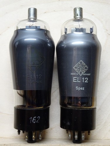 2X: TELEFUNKEN EL12 Spezial | SEHR GUT ✅ über 100 % | NOS Röhre Tube Valve