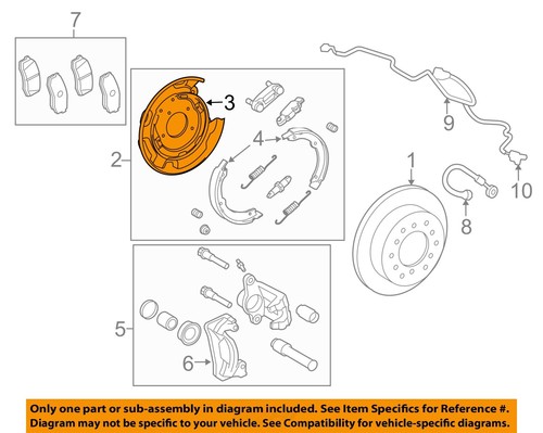 TOYOTA OEM 07-15 Tundra Rear Brake-Backing Plate Splash Dust Shield 465030C012