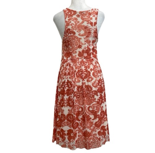Anthropologie Weston Wear weiß rot Blumen Mesh kurzes Kleid Gr. M Stretch Taschen - Bild 3 von 12