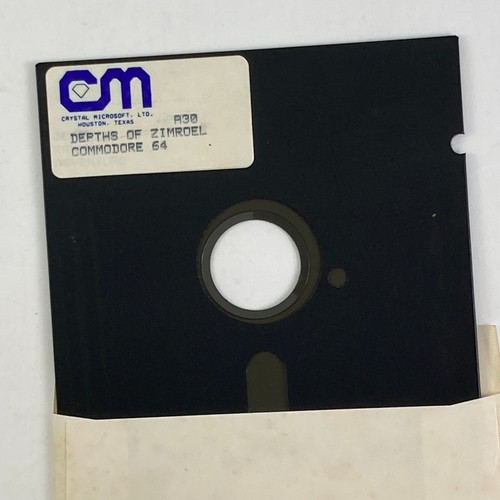 DEPTHS OF ZIMROEL von CRYSTAL MICROSOFT Spiel für Commodore 64 Diskette komplett - Bild 10 von 10