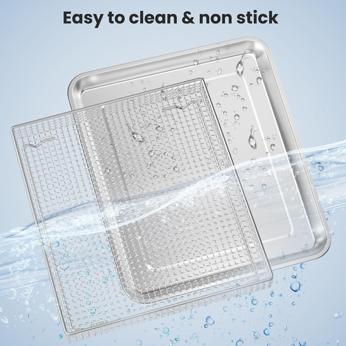 Stainless Steel Baking Tray Pan and Air Fryer Basket Compatible with Cuisinart A - Picture 3 of 12