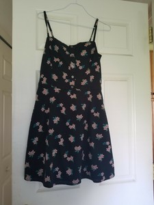 hollister black floral dress