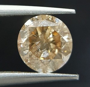champagne carat diamond brown loose ring natural