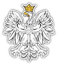 Polish Eagle Patriotic Vinyl Decal Cornhole Sticker Car  Bumper laptop Poland