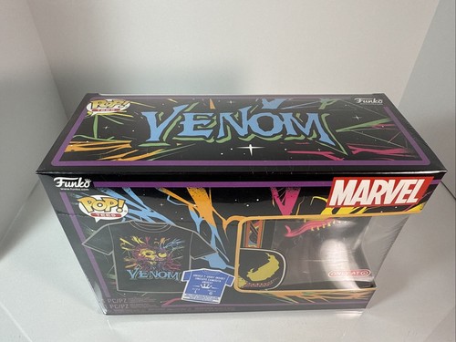 Funko Pop! Marvel Venom 869 Eddie Brock Tee Blacklight Figur Sammlerstück groß - Bild 2 von 7