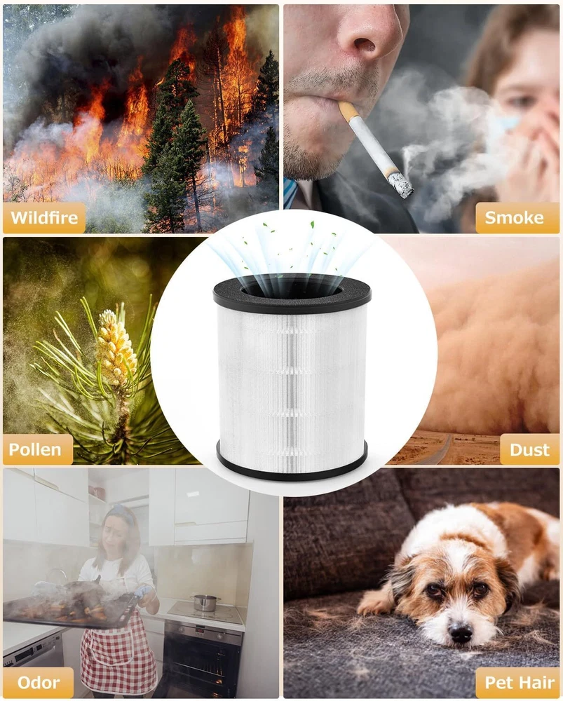 Air Purifier HEPA Replacement Filter Compatible with For B-D02U Model  H13