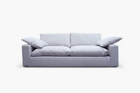 Mellow Grand 4 Seater Sofa, Aquaclean Titan Oyster White