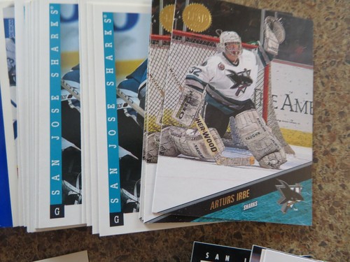 Arturs Irbe  San Jose Sharks ** very nice cards  U pick  will combine shipping - Picture 2 of 37