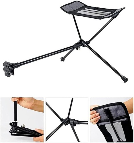 Retractable Footrest Leg Rest Camping Chair for Folding Reclining Swing Chair - Bild 10 von 24