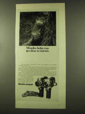1973 Minolta Autopak Movie Camera Ad - Close to Nature