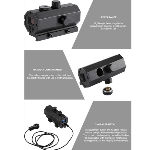 MINI8 Laser Rangefinder Riflescope Range 1200M Real-time Ranging Distance Meter - Picture 5 of 12