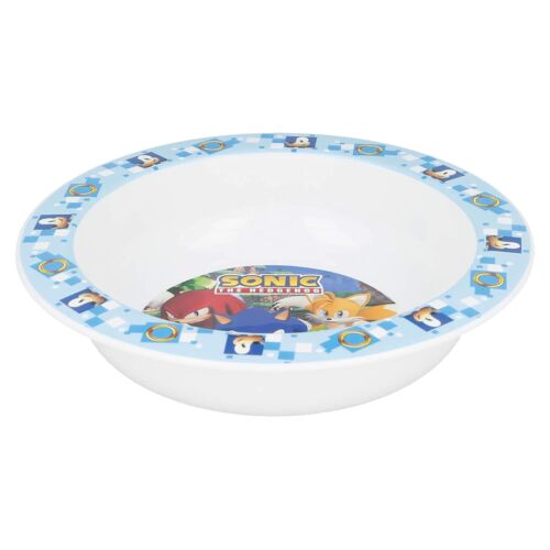 Sonic Frühstücksset 3-teilig Teller Glas und Schüssel Schule Kindergarten 3909 - Bild 3 von 5