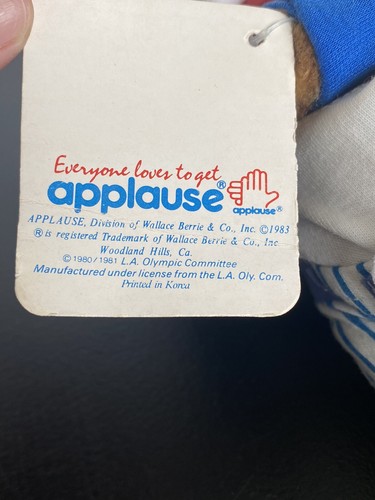 Sam the Olympic Eagle Applause Plush Toy 10” 1980/81 - Picture 10 of 10
