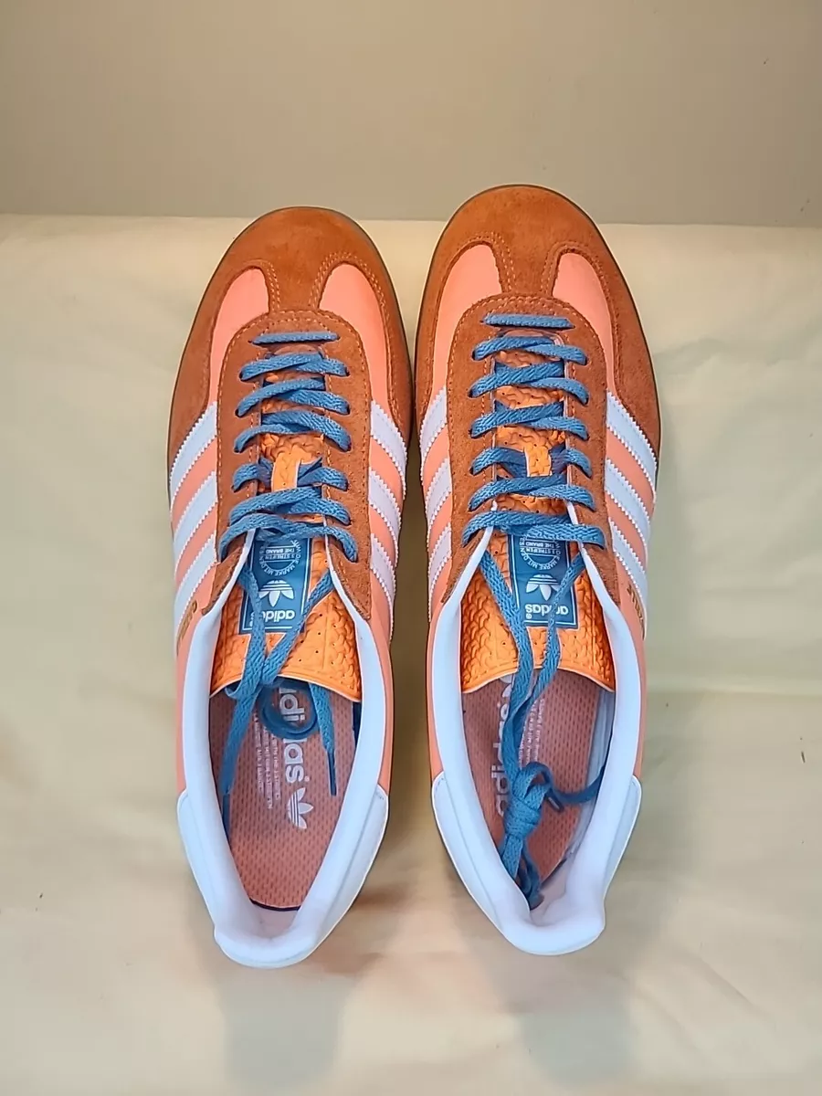 ADIDAS GAZELLE INDOOR ORANGE/BLUE SIZE 11 NEW WITHOUT BOX | eBay